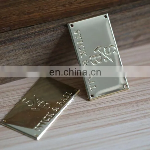 Fashion Durable Metal Garment Label Customized Handbag Metal Logo for Sale photo-3