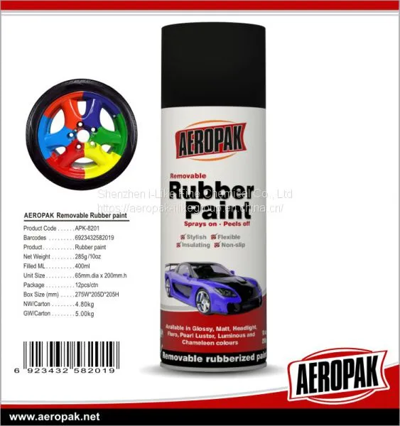 Peelable Rubber Spray Paint Colorful For Car