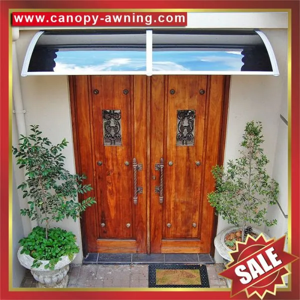 House Door Window Cast Aluminium Aluminum Diy pc Polycarbonate Awning Canopy Shelter Canopies Awnings Cover Shield for Sale photo-2