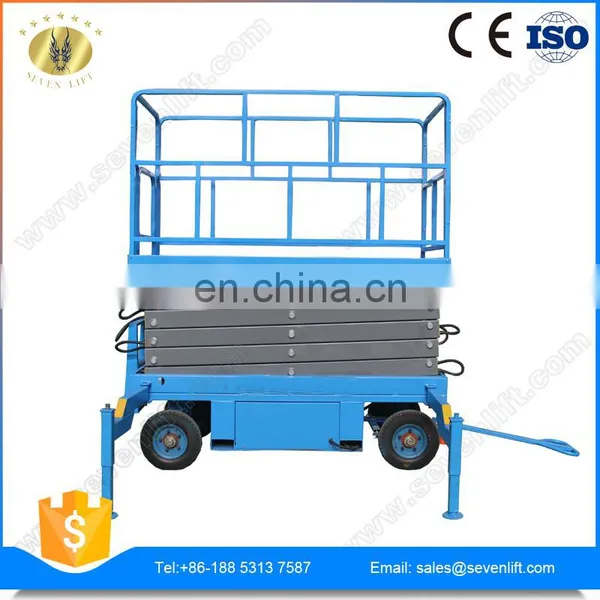 7LSJY Shandong SevenLift Cheap ce Mobile Genie Scissors Elevator Hydraulic Ladder Lift 20m photo-6