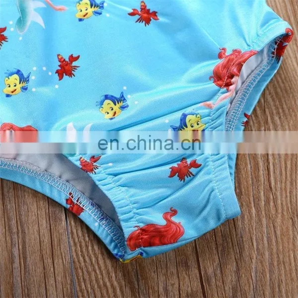 2018 Girls Swimwear Girl SwimSuit Ruffle Rompers for Kids photo-6