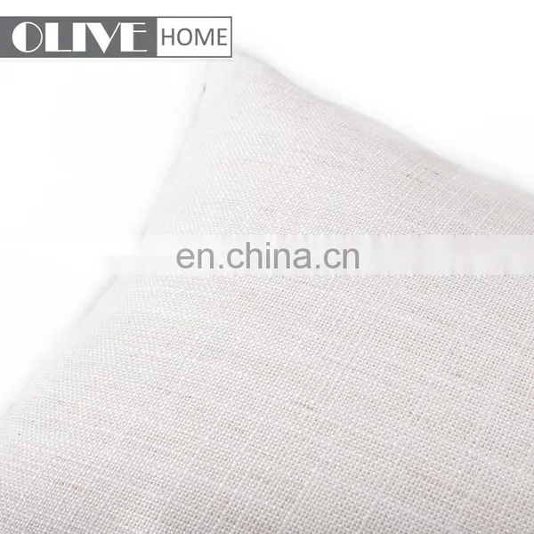 2018 Blue Ombre Printed White Stripe Linen Waist Cushion Pillow photo-3