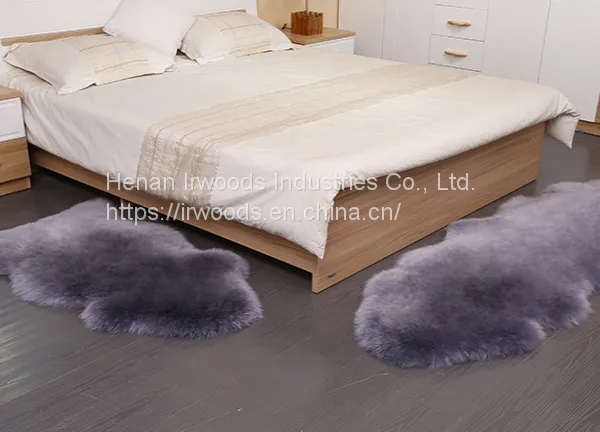 Factory Directly Sale Shaggy Real Sheepskin Area Rug Fur Cushion Genuine Sheepskin Carpet photo-3