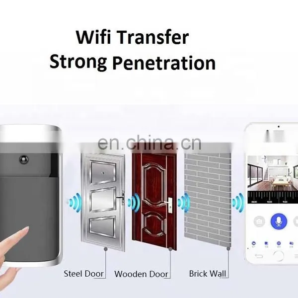 OEM WIFI Video Door Bell, Smart Doorbells 720P HD Wireless Wi-Fi Video Door Bells Camera With Indoor Chime Option photo-5