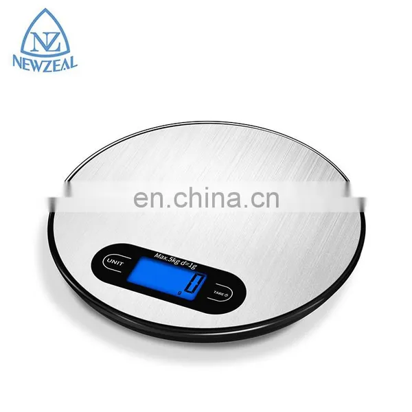 Multifunction Digital Slim 5 Kg Stainless Steel Weigh Food Kitchen Scale photo-2
