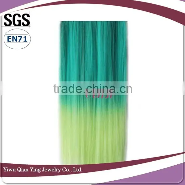 Long Beauty Straight Ombre Synthetic Hair Extension Clip in photo-2