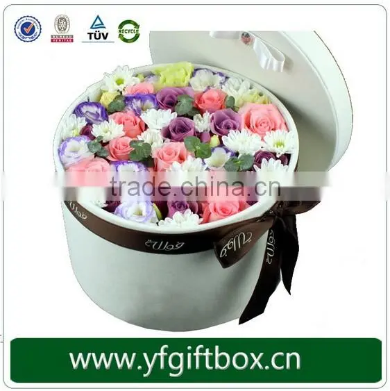 Wholesale Color Printing Cylindar Round Boxes For Flower Gift photo-5