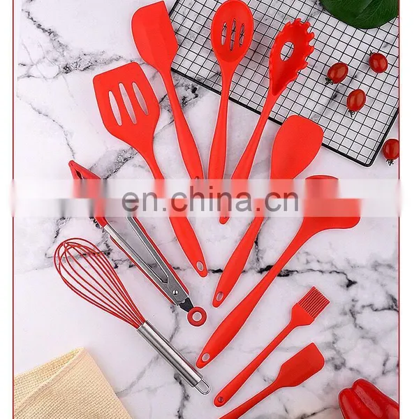 Hot Selling Stainless Steel Modern Quality Luxury Eco Friendly Reusable Household Portable Unique Silicone Kitchen Utensils photo-5