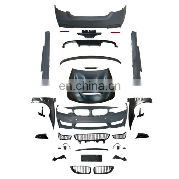 Front Grill Sets Super Black Version Kit Body Kit For RANGE ROVER SPORT 2014-2017 photo-5