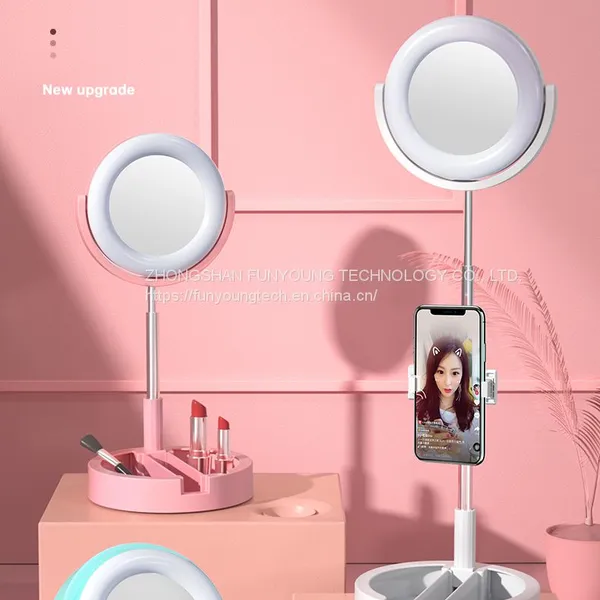 Mirror Lamp Led Photography Fill Light Folding Function Portable Thin Anchor Lighting Light Live Broadcast photo-4