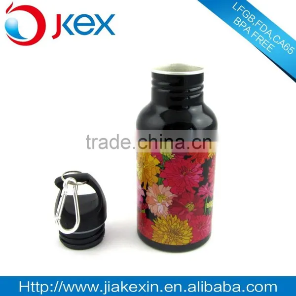 Aluminum Empty Sport Water Bottle With Handle Lid photo-5