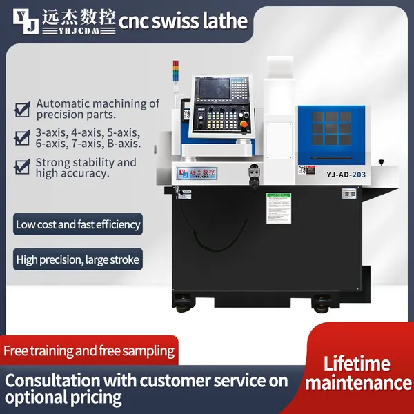 High Efficiency Small swiss Lathe High Automatic Fanuc Cnc Lathe Machine
