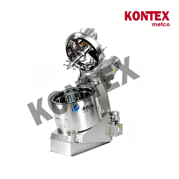 Kontex 50L food and pharmaceutical mixing granulator, a high-speed granulator that meets cleanliness standards.