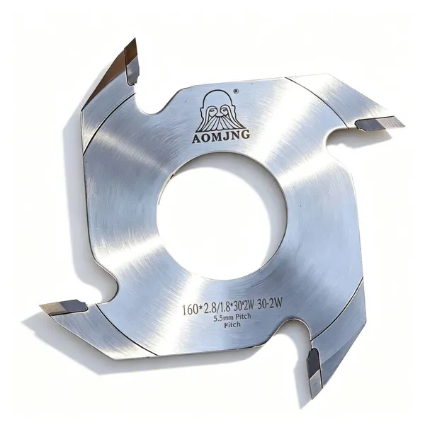 Wood Joint Cutter 160mm 2W 5.5mm Pitch Alloy for Finger Jointing - AOMJNG photo-2
