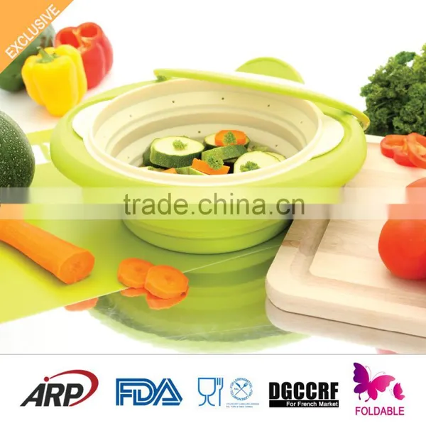 Cheap Non-stick High Temperature Resistant Silicone Food Steamer