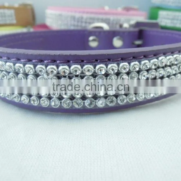 Manufacturer Supply Diamond Type Leather Pet Collar Fashion Decoration Dog Collar photo-6