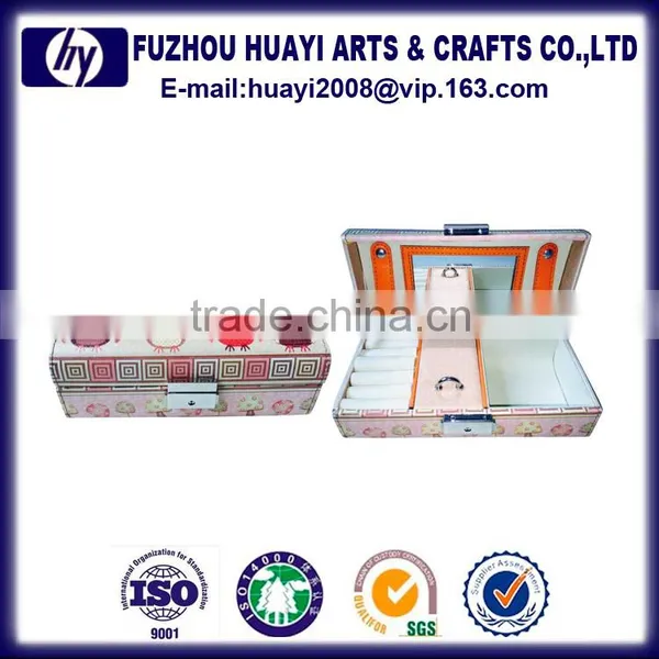 Sexy Custom Antique Handmade pu Leather Velvet Jewelry Box With Drawers photo-3