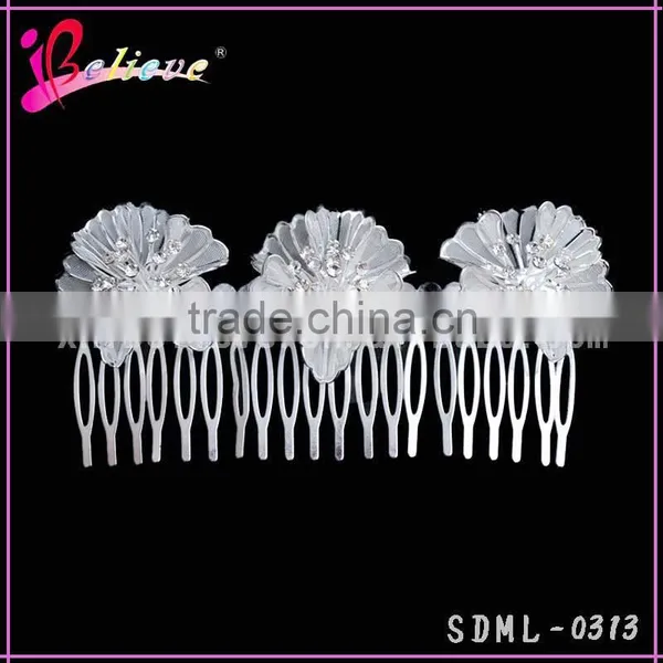 2015 Popular Hair Jewelry Flower Diamond Hair Comb Wedding Hair Accessories