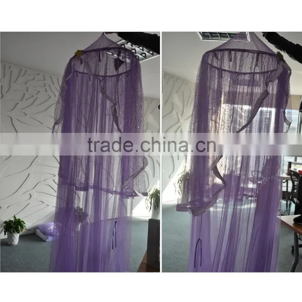 Children Circular Bed Canopy LED Mosquito Net Bed Baby Outdoor Folding Mosquito Net Tent photo-3