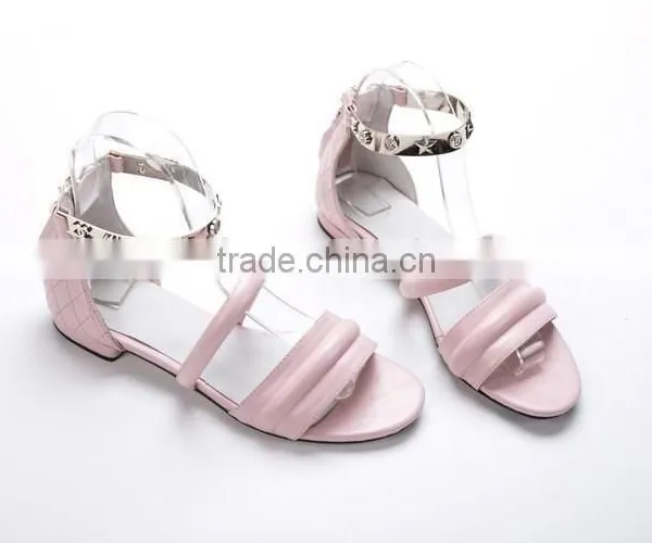 Elegant Style 2015 Hot Sale Flat Sandals Women Casual Shoes Latest Design Rubber Shoes photo-2