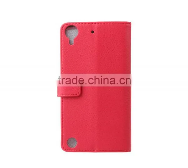 MMT Litchi Grain Wallet Leather Flip Case for HTC 530 Holder Leather Case With Card Slot for HTC 530 photo-2