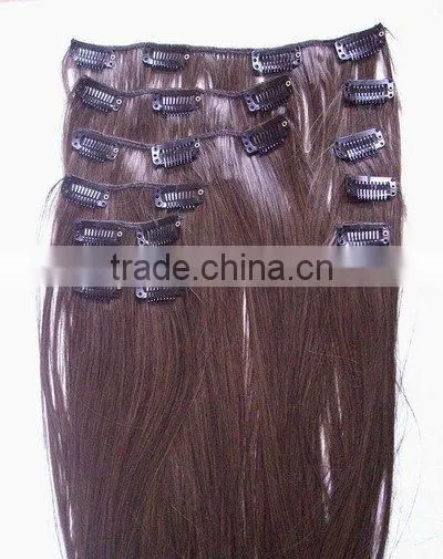 Clips in Hair Extension,clip on Hair Extension,natural Wave Clip Hair photo-5