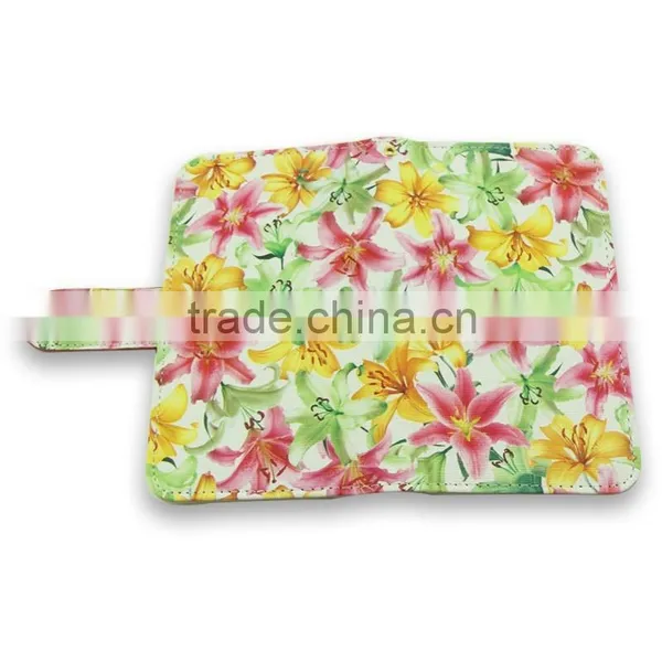 Flower Pattern Flip Leather Case Cover for 5-6inch Cell Phone photo-5