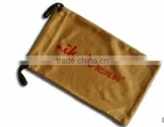Logo Personalized Microfiber Cleaning Pouch With Drawstring