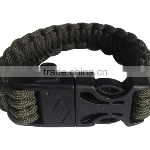 Paracord Survival Bracelet With Fire Starter and Whistle photo-3