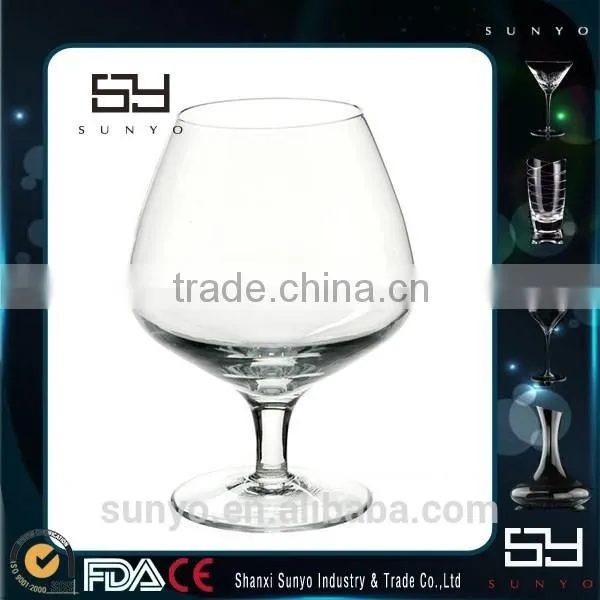 Mouth Blown Clear Crystal Lead-free Brandy Glass Snifter & Balloon photo-6