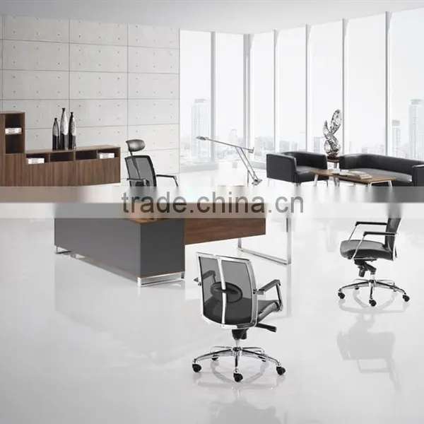 (MFC)DT-14 Knock-down Stainless Steel Fram Executive Office Desk photo-4