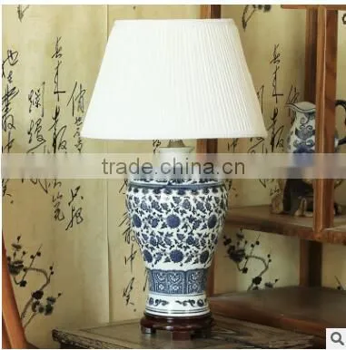 Factory Prices Blue and White Chinese Ceramic Table Lamps With 3C Certification photo-3