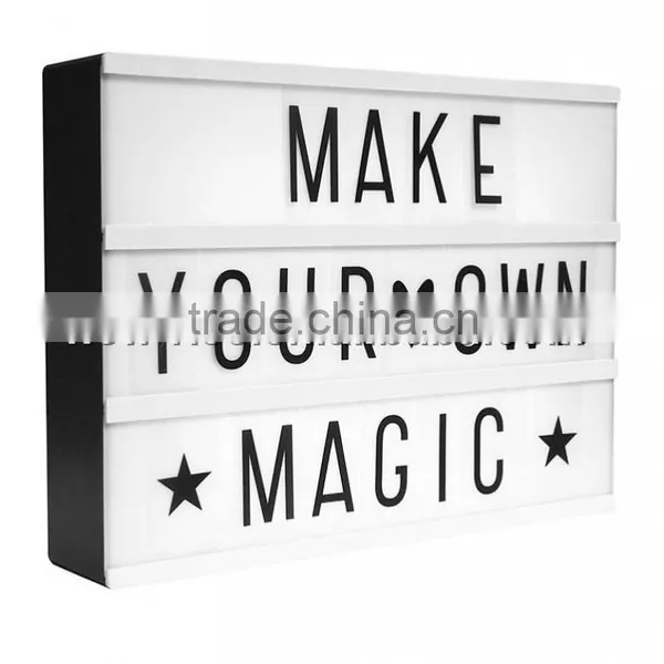 A4 Size LED Cinematic Light Box DIY Letter Lamp photo-2