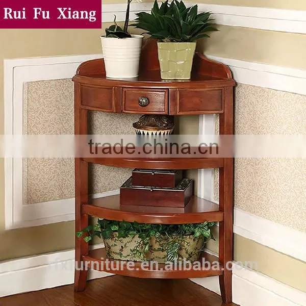 Wooden Flower Stand With Multi Layers for Storage and for Living Room Corner Furniture S-208 photo-3