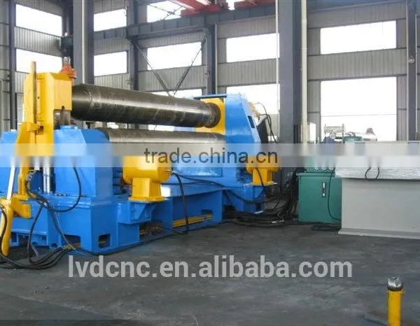 China Manufacturer W11S-40/3000mm 3 Rollers Hydraulic Plate Rolling Machine, Bending Machine Price photo-2
