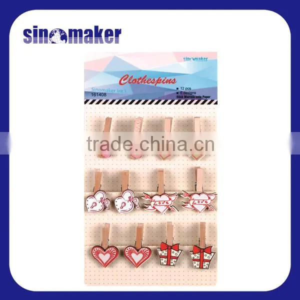 Fashion Mini Wooden Craft Pegs/wooden Clothpin photo-5