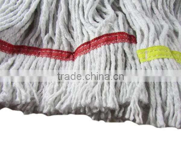 G012 Cut End Bleach White Blended Cotton Mop Manufacturer. photo-3