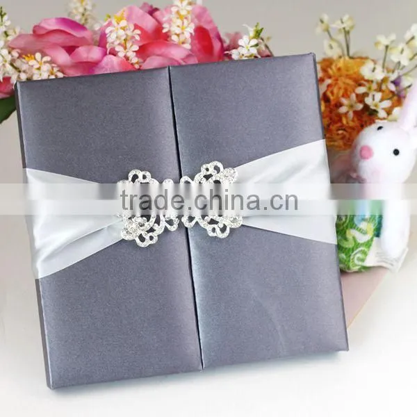 Good Quality Ivory Wedding Invitation Box Envelop Inside Unique photo-2