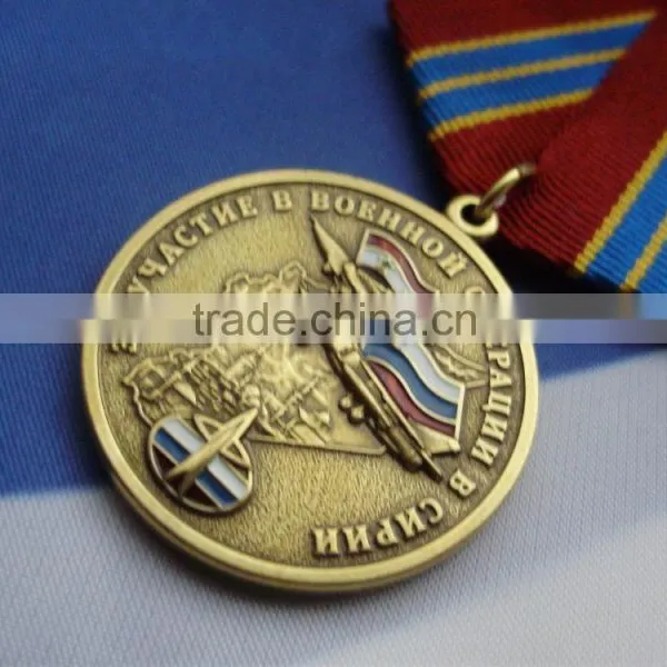 Wholesale and Retail Gold Medal Awards Free Delivery Military Awards and Medals Cheap Top Quality Custom Award Medals photo-3