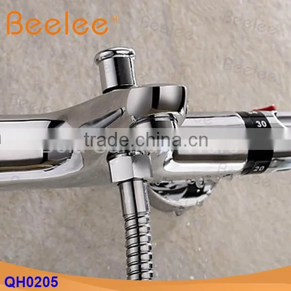 Brass Wall Mounted Thermostatic Bath Shower Mixer Thermostatic Faucet (QH0205) photo-3