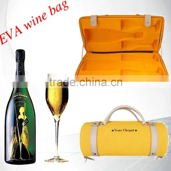 Champagne Bottle Carrier With Two Glasses Packing photo-2