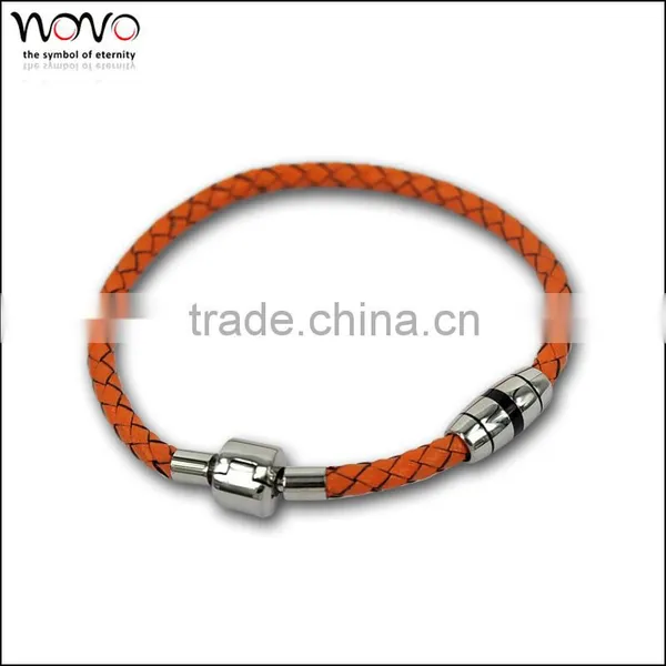 Fashion Jewerly Cheap Stain Less Steel 2014 Newest Handmade Fashion Leather Bracelet photo-2