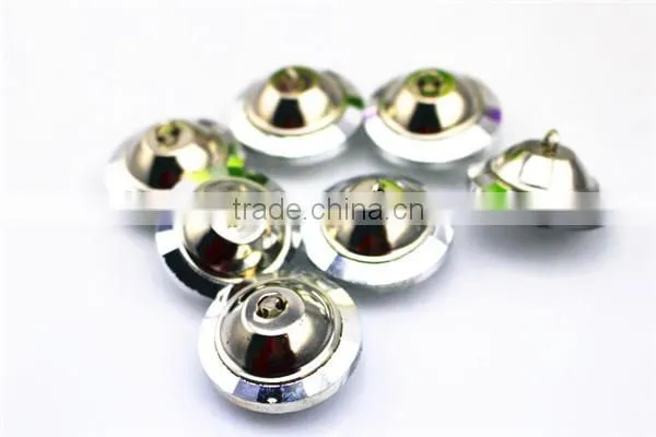 Clear Crystal Glass Fashion Designer Clothing Buttons photo-4