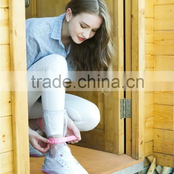 Disposable PVC Waterproof and Nonslip Rain Shoe Cover photo-5