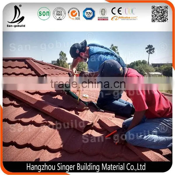 Stone Chip Galvanized Iron Roof Sheet, Tile Roofing of Construction Material photo-2