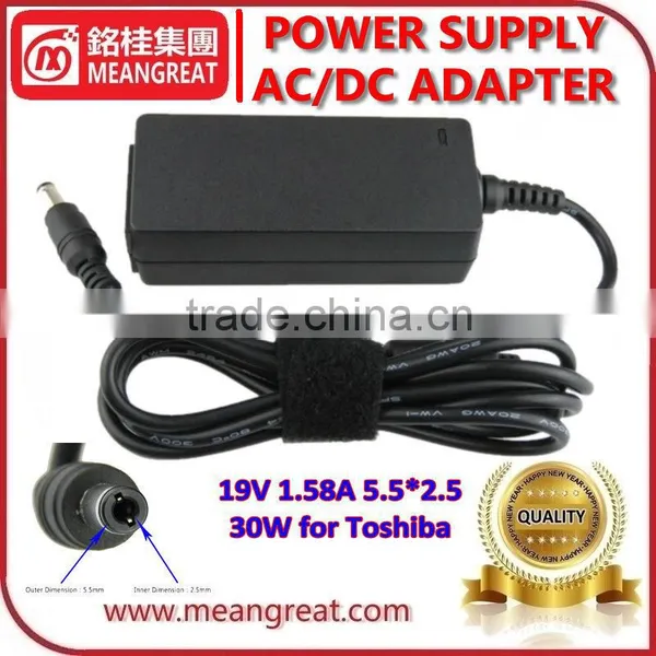 High Quality 30W 19V 1.58A 5.5*2.5 Laptop Charger for Toshiba Notebook photo-4