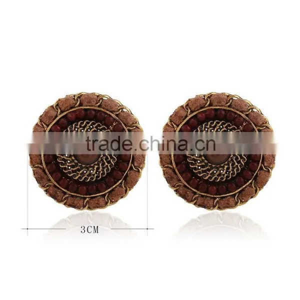 Wholesale Popular Korean Style Sunflower Annuus Totem Custom Earrings photo-4