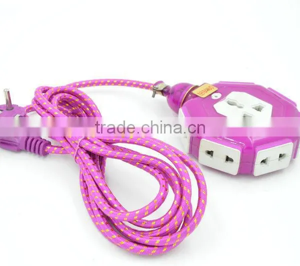 3 Pin and 2 Pin With 7ways Waterproof Power Cord Electrical Switch Power Strip photo-2