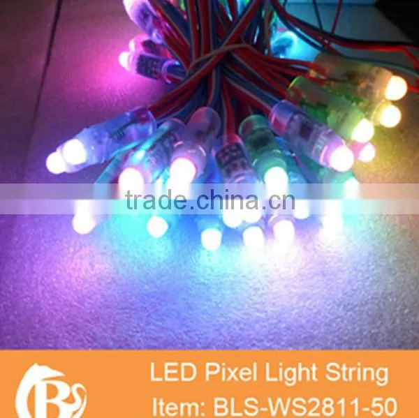 WS2801 Waterproof strawhat outdoor full color led screen module