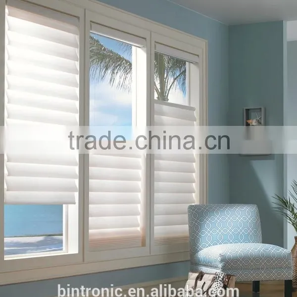Bintronic Home Interior Design Top Down Bottom Up Honeycomb Motorized Sun Shades photo-3